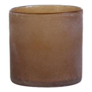 Tell Me More Frost Ljuslykta 9x9 cm Brown