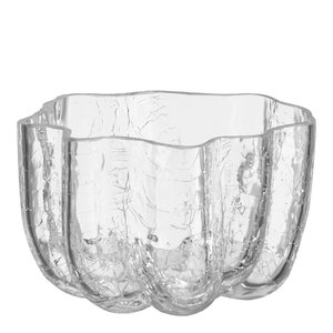 Kosta Boda Crackle ljuslykta 5,8 cm klar
