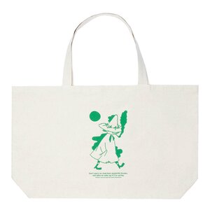 Nordicbuddies Mumin tygväska XL 65x41 cm Snusmumriken beige