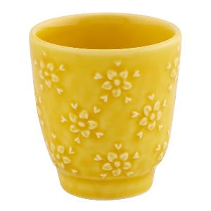 Bordallo Pinheiro Flora mugg 10 cl gul