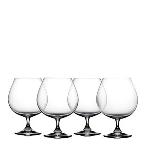 Lyngby Glas Juvel Cognacsglas 69 cl 4-pack Klar