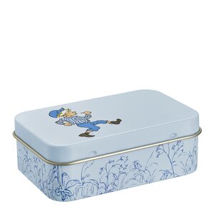 Muurla Emil i lönneberga plåtburk 10x6,5 cm blå