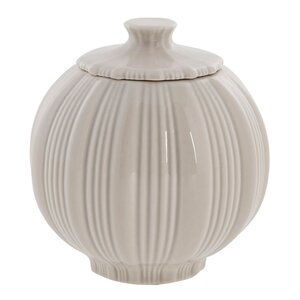 Lene Bjerre Lily burk med lock 11 cm brun sand