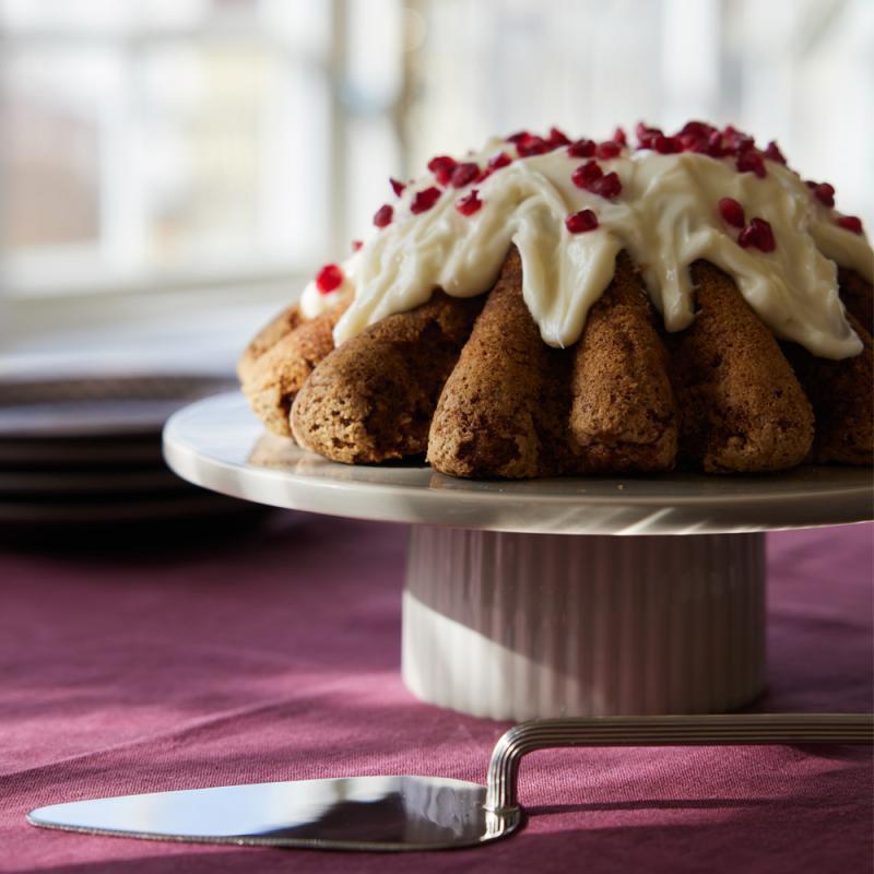 Sagaform Flora Tårtfat 25,5 cm Beige