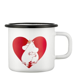 Muurla Mumin emaljmugg 37 cl Hjärta
