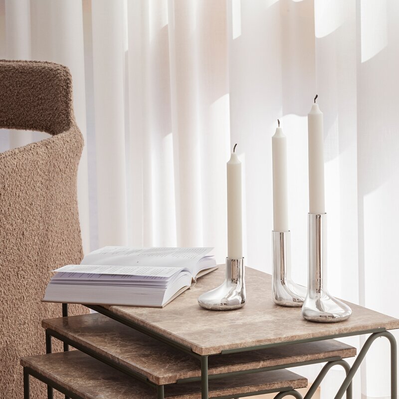 Eva Solo Mellow ljusstake 3-pack silver