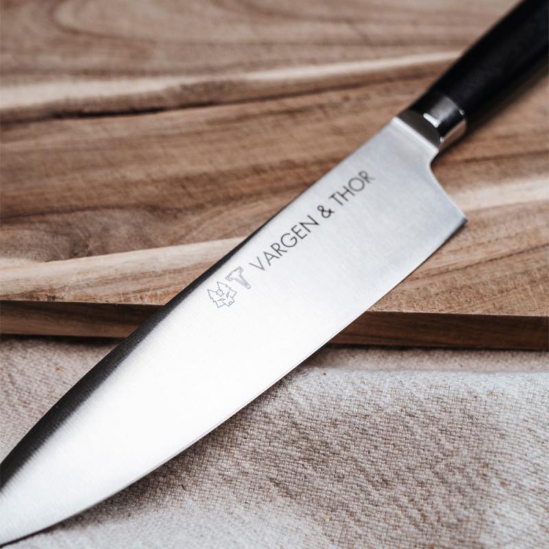 Vargen & Thor Vargavinter Roy kockkniv 20 cm svart