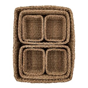 Meraki Förvaringskorgar set 7 delar sjögräs