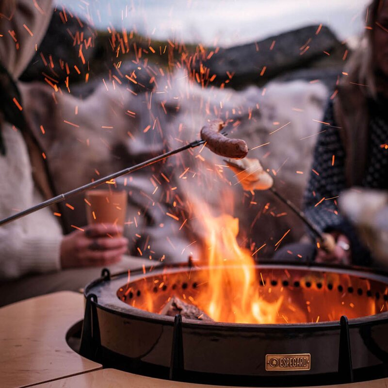 Espegard Grillspett teleskopiskt med fodral