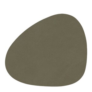 LIND DNA Nupo Curve Glasunderlägg 11x13 cm Militärgrön