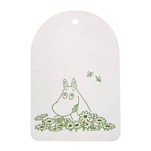 Muurla Mumin skärbräda/serveringsbricka Sommarflört 21x31cm vit