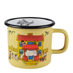 Muurla Pippi emaljmugg villa villekulla 37 cl