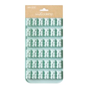 ScrapCooking Silikonform gummibjörnar 36 st mintgrön