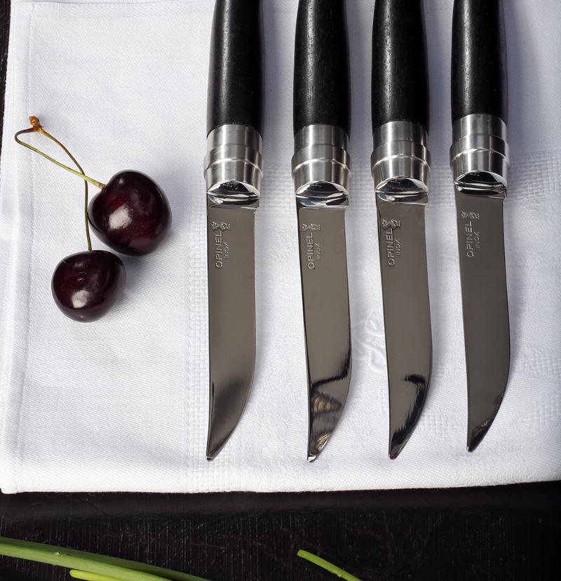 Opinel Table Bois Table Chic knivar 4-pack ebenholts