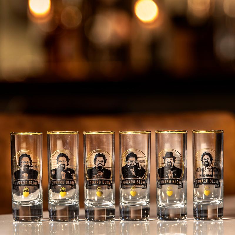 Edward Blom Shotglas No: 2 Jag gillar fett