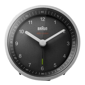 Braun Väckarklocka analog DCF 8 cm silver/svart