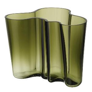iittala Alvar Aalto Collection Vas 16 cm Mossgrön
