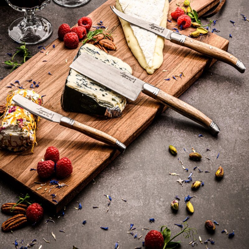 Laguiole Style de Vie Ostknivar 3 delar Oak stonewash