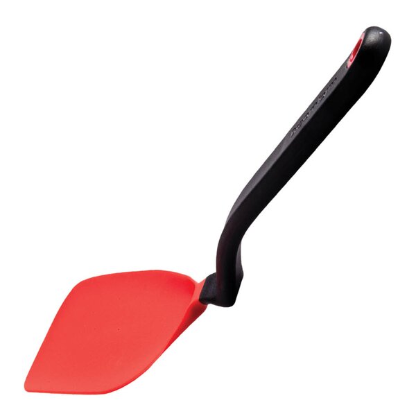 Dreamfarm Stekspade med vinklat skaft flexibel 30,5 cm röd