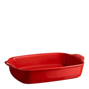 Emile Henry Ugnsform rektangulär 42,5 cm 4 L röd