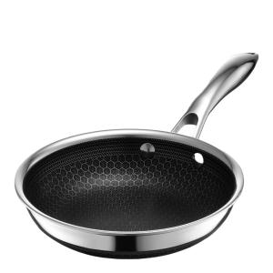 Hexclad Hybrid Stekpanna 20 cm Silver/Svart