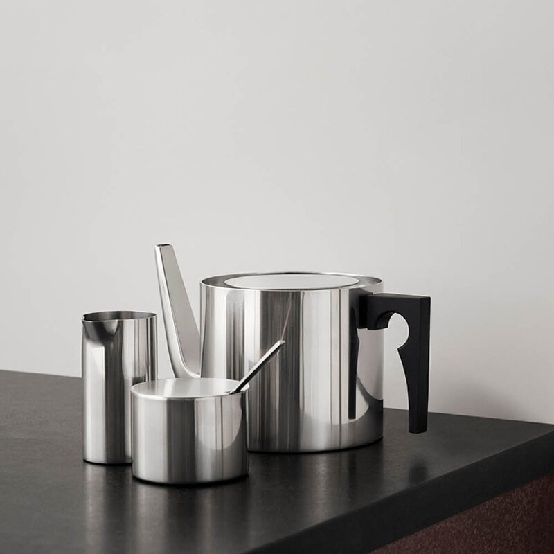 Stelton Arne Jacobsen sockerskål 20 cl stål