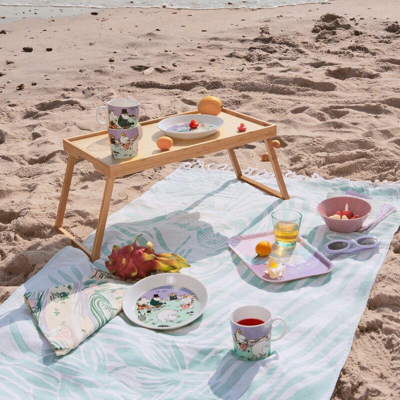 MoominArabia Mumin kökshandduk 50x70 cm En dag på stranden