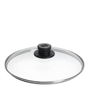Woll Glass Lid lock 26 cm med ventil klart glas