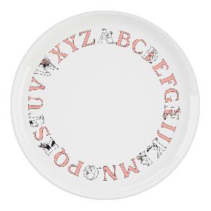 RIG-TIG Moomin ABC Tallrik 20 cm Vit/Salmon