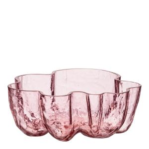 Kosta Boda Crackle Skål 10,5 cm Pink