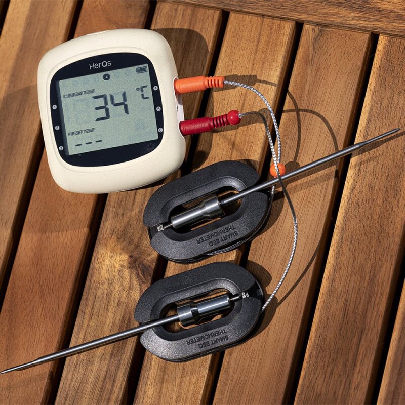 Click & Grow HerQs Easy BBQ grilltermometer vit