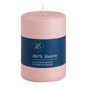 Liljeholmens Blockljus stearin 6,8x10 cm dimrosa