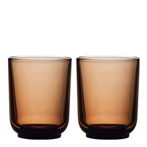 Fellow Pirch latteglas 33 cl 2-pack Amber