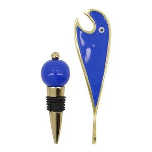 House Doctor Open bartillbehör 2 delar gyllene/blå