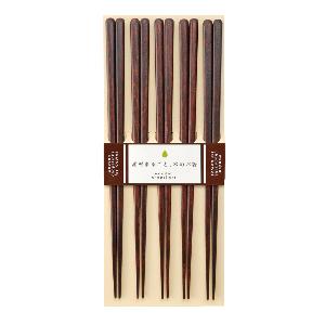 Kawai Ätpinnar Plain Wood 5-pack Brun