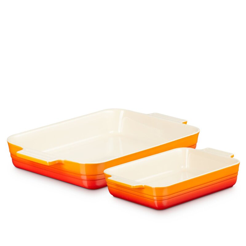 Le Creuset Ugnsformset Stengods 25+32 cm volcanic
