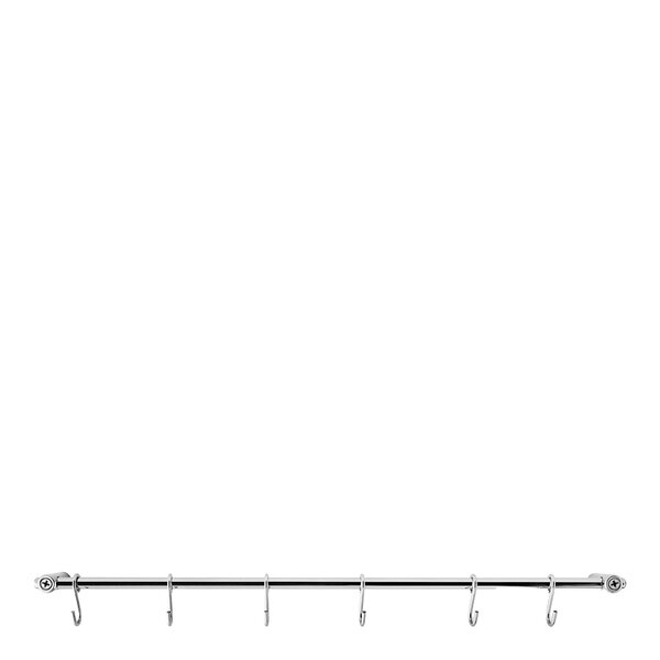Eva Solo Köksstång med 6 st s-krokar rostfritt stål