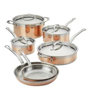 Hestan Copperbond Grytset 10 delar Koppar