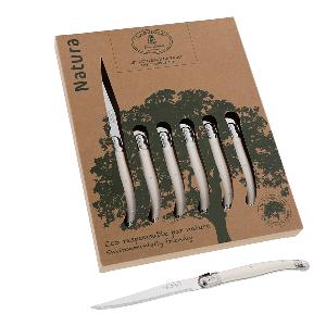 Jean Dubost Laguiole Grillkniv 6-pack Biodegradable Vit