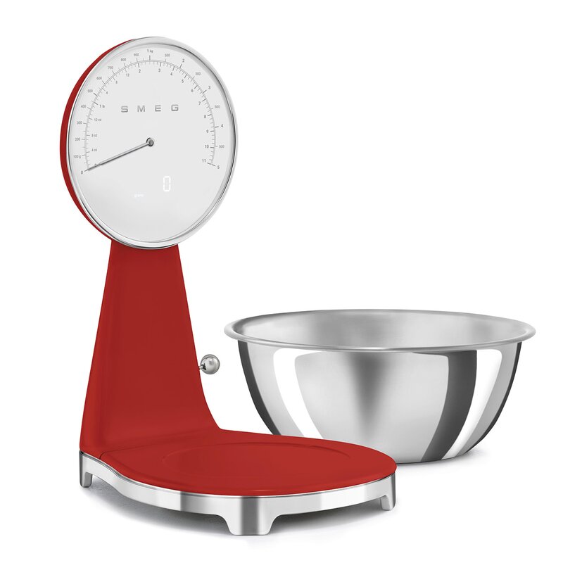 SMEG köksvåg KSF01 röd