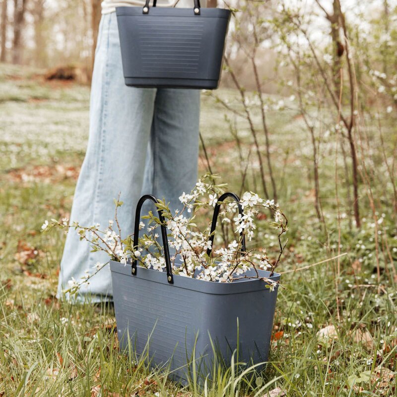 Hinza Green Plastic väska stor 15 L duvblå