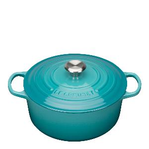 Le Creuset Signature Gjutjärnsgryta rund 26 cm 5,3 L Caribbean