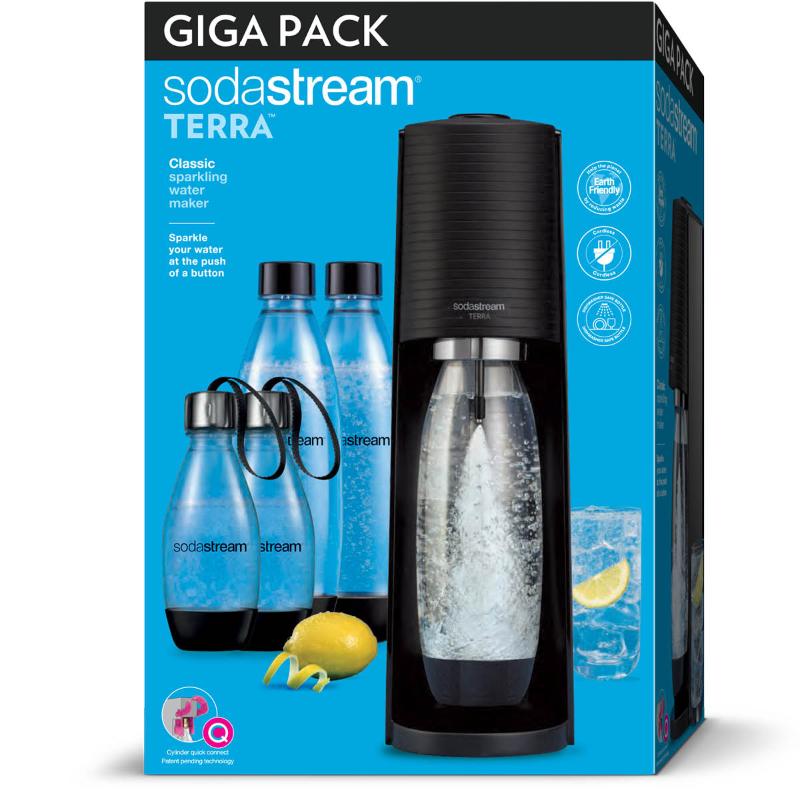 Sodastream Terra™ bubblevattenmaskin gigapack svart