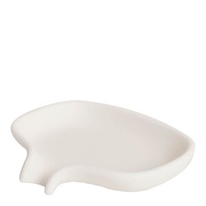 Bosign Flow tvålfat med avrinning 13,5 cm silikon vit