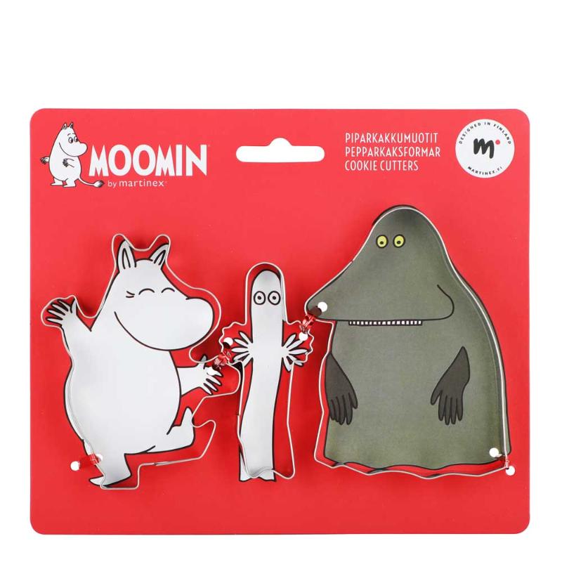Martinex Pepparkaksformar Mumintrollet 3-pack Rostfri