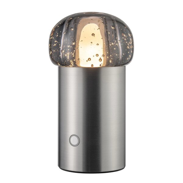 Blomus Iris LED-lampa 18 cm silver metal