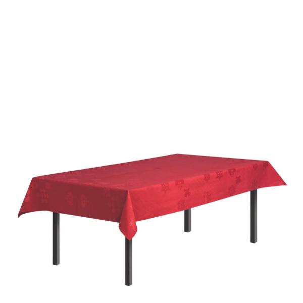 Juna Natale Julduk i Damast 150x370 cm Röd