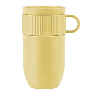 Sagaform Ted termosmugg med öra 28 cl gul