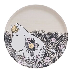 Muurla Mumin bricka 35x35 cm sommarnatt