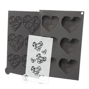 Plate It Formar i silikon 3 delar Love At First Bite